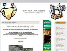 Tablet Screenshot of diapersewing.com